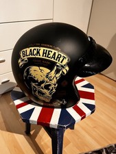 Motorrad Helm S Damen w-tec Black Heart Skull Motiv gefüttert sehr guter Zustand