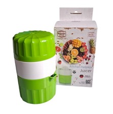 Börner Saftpresse Weiß/Grün mit Auffangbehälter für frische Säfte