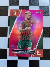 2021-22 Topps Chrome Bundesliga RC Nilas Dorsch Magenta /399 FC Augsburg
