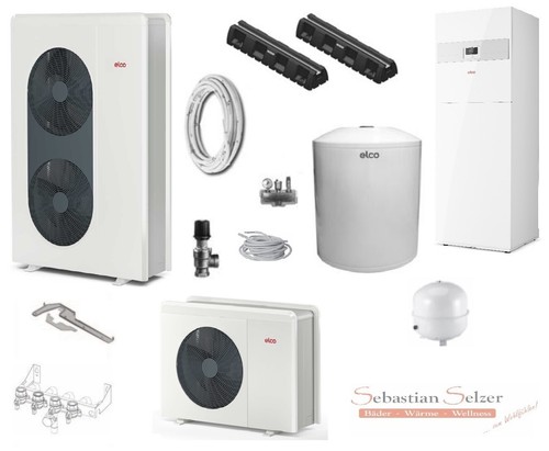 Paket wärmepumpe elco aerotop - wärmepumpe,