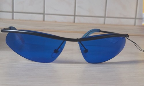 Sonnenbrille gelb rot blau - sonnenbrille, gelb/rot/blau/e