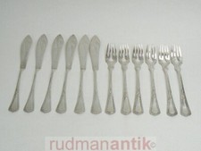 12-tlg FISCHBESTECK JUGENDSTIL