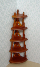 Filigranes Eckregal ✿  Regal aus Holz ✿  1:12 ✿  Puppenhaus / Puppenstube