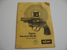 Bedienungsanleitung Röhm Signal-Revolver RG 89 mit Explosionszeichnung
