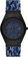 SKAGEN Armbanduhr Herren SKW6871 Quarzuhr Solar Mineralglas 37mm blau