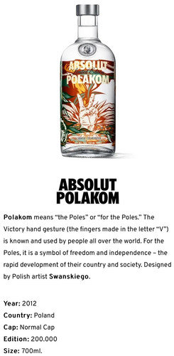 Vodka absolut polakom limited - vodka,