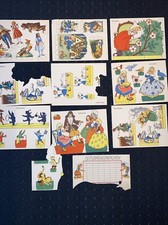 BASTELBOGEN 50er 60er Schreiber Bogen? Sparkasse Märchen Hänsel Gretel Zwerg #13
