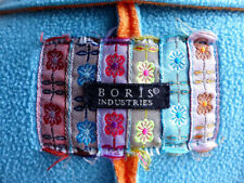 3522 Boris Industries Blazer, Größe: ca. S/M Türkisgrün, Orange