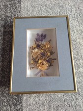 Trockenblumen Rahmen 3D 20x26cm Blumen Eingerahmt Deko Blüten Pflanze Bohoo