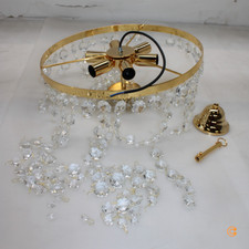 KOLARZ Retrofit Deckenlampe VALERIE 6 flammig Kristallbehang SIEHE TEXT/FOTOS