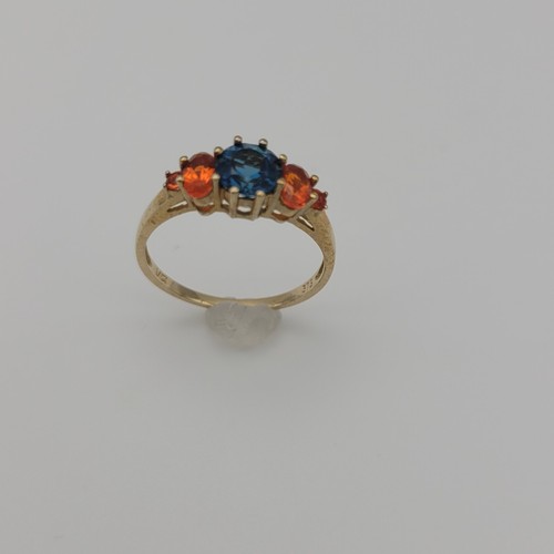 Goldring mit feueropal und - goldring,