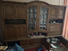 Schrankwand, Wohnwand Echtholz