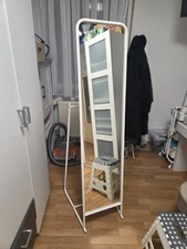 Standspiegel, weiß, 48x160