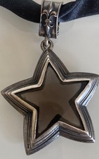 Original Elf Craft Anhänger 925 er Sterlingssilber Stern Rauchquarz