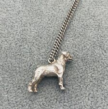 925/- Silberkette mit Anhänger, Hund, Rottweiler,Rotti