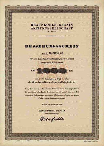 Braunkohle benzin 1963 berlin - braunkohle,
