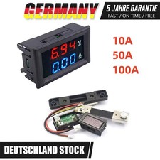 Dc0-100v 50a/100a Digital Voltmeter Amperemeter Led Doppelt Volt Amp Meter+shunt
