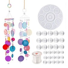 Silikonform DIY Set Indoor Windspiele Erstellen Sie Epoxidharzgussdekore