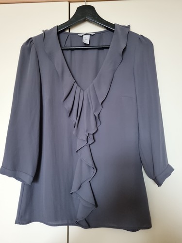 Bluse grau größe 34 - bluse,