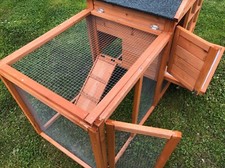 Wiltec Hasenstall, 1220x630x920mm mit Freilaufgehege