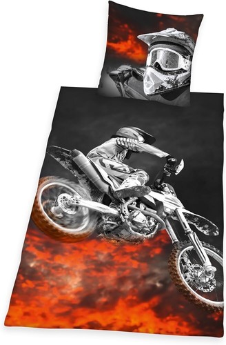Motocross bettwäsche glatt - bettwäsche,