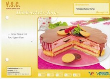 Vemmina Rezeptkarte  Modetorten Rezept 14 * Himbeerkeks-Torte  *