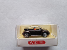 Wiking VW New Beetle Cabriolet, braunmetallic mit Fahrerin,OVP, 1:87, 0320227
