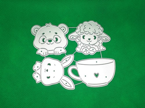 Prägeschablone tasse panda - prägeschablone,