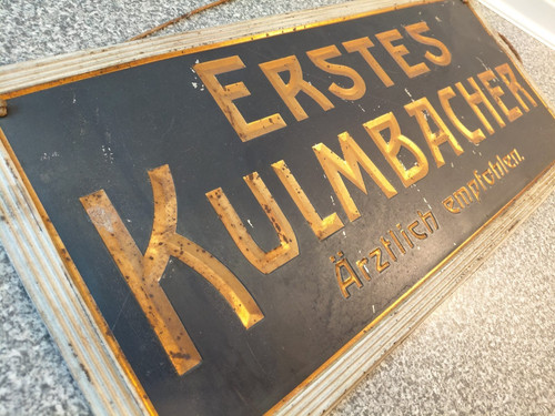 Altes geprägtes blechschild - geprägtes,