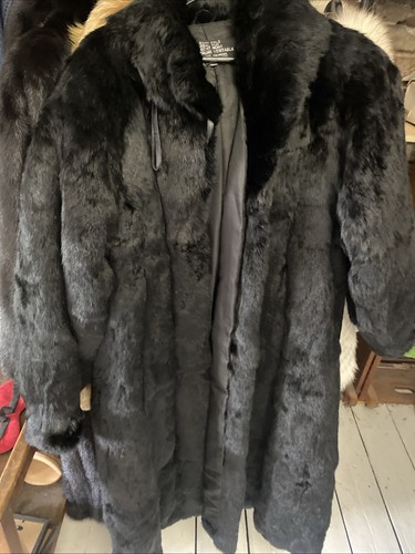 Langer kaninchen pelz - langer, mantel
