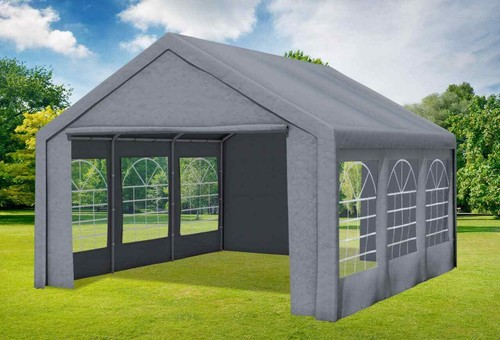 Partyzelt 4x5m grau pvc - partyzelt,