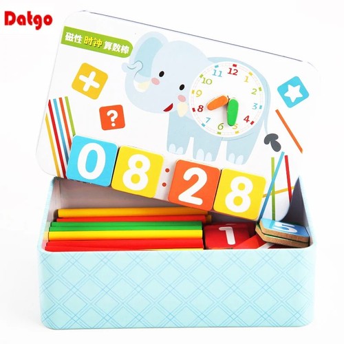 Holz magnet zahlenpuzzle - holz,
