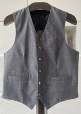 Herren Weste Anzugweste Gr. 44 Von Wollmark  in guten Zustand Grau