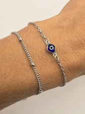 Damen Armband Silber Evil Eye