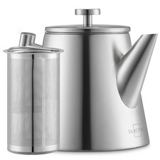 Teekanne Edelstahl 1,0l Silber