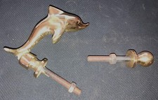 Delfin Türklopfer Messing Haustürklopfer Türklingel Anklopfer Türglocke Delphin