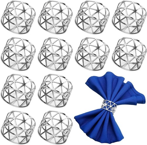 Serviettenringe silber 12pcs - silber,,