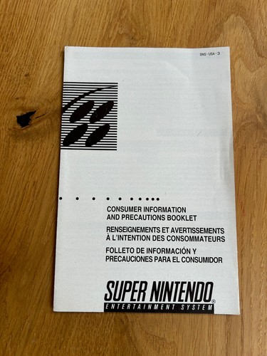 Super nintendo snes anleitung - super,