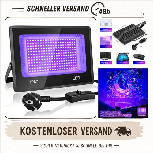 100w led schwarzlicht - 100w,