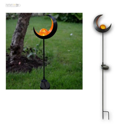 Metall solar led gartenstab - metall,