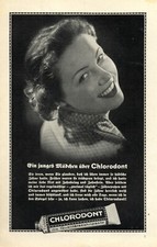 Zahncreme Chlorodont Reklame