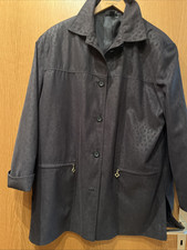 Schwarze Jacke  in leopardenoptik von Fair Lady Gr 42