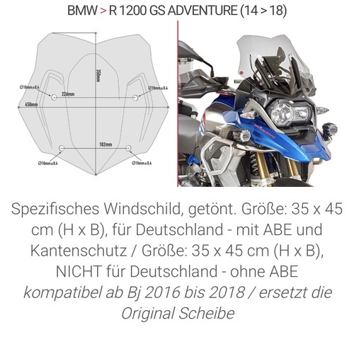 Kleines getöntes windschild - kleines,