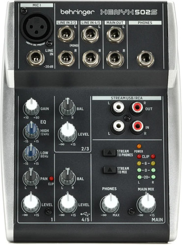 Behringer xenyx 502s channel - 502s, 5-channel