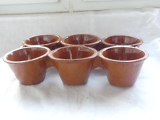 Pfitzaufform Pfitzauf Backform 6-fach Keramik handgetöpfer antik um 1900