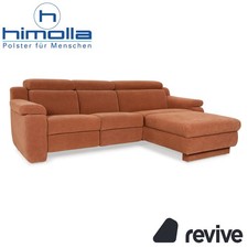 Himolla Planopoly Stoff Ecksofa Braun Camel Sofa Couch Recamiere rechts