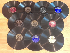 10 x  JIMMY  & TOMMY DORSEY Swing Schellackplatten Tanzmusik Grammophon 78rpm++
