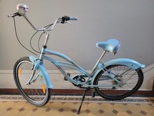 Cruiser, Chopper Blaues Damenfahrrad, 26"Zoll, Shimano 6 Gang.