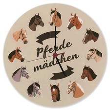 Pferdemädchen und Pferde