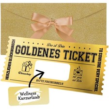 Elegantes Goldenes Gutschein
